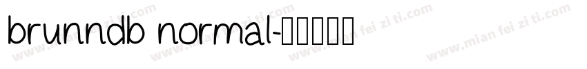 brunndb normal字体转换